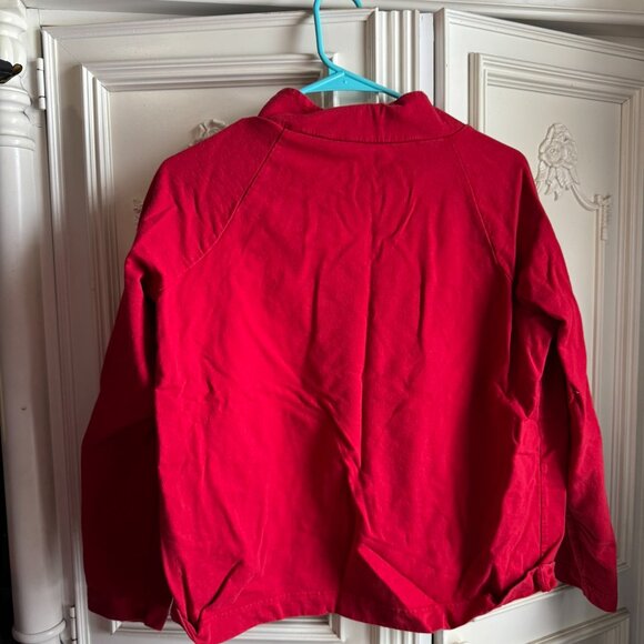 Vineyard Vines red pullover w/ buttons, women's size medium, 100% cotton - Picture 2 of 6